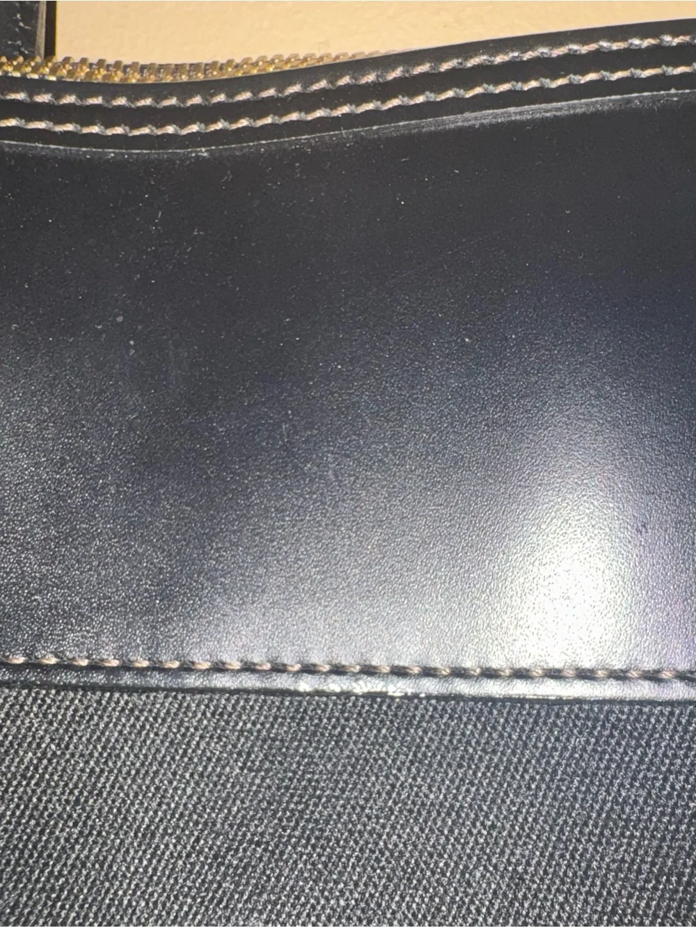 Dooney & Bourke Black Canvas & Leather Satchel with Gold Accents